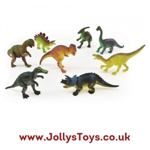 Pack of 8 Dinosaur Figures